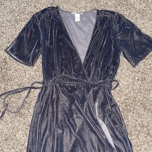 Velvet Wrap Dress